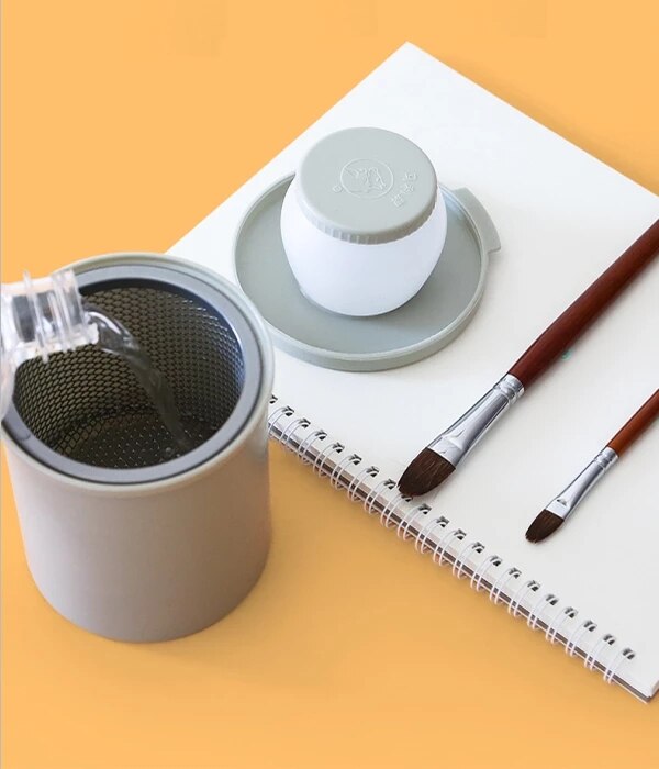 Borstel Wassen Emmer Multifunctionele Wassen Pen Vat Penselenbakje Art Supplies Borstel Wassen Tool Art Sets