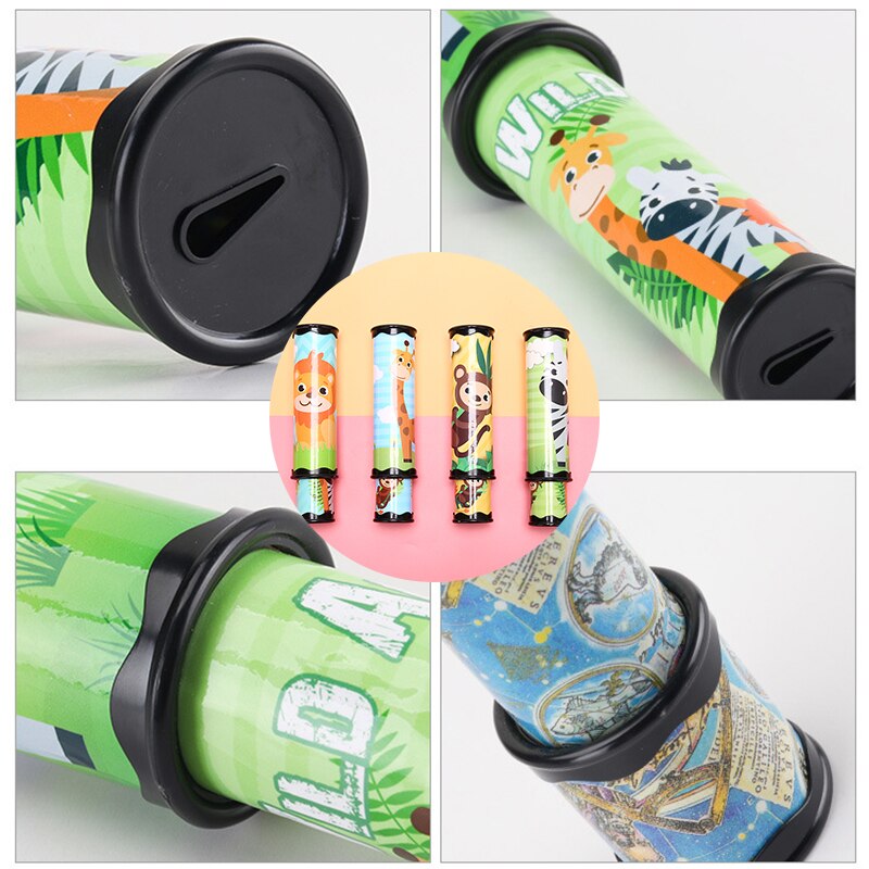 1PC 30/27/21cm Kids Scalable Rotating Kaleidoscopes Advanced Magic Rotation Adjustable Fancy Color World Toys For Kids