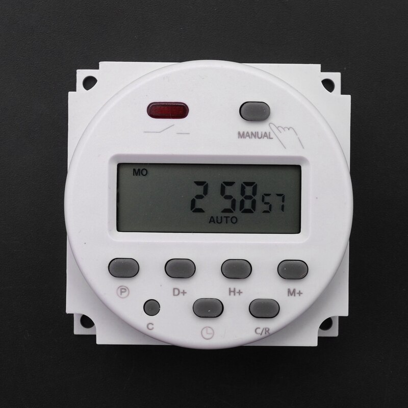 LCD Digital Control Power Programmable Timer DC 12V 16A Time Relay Switch