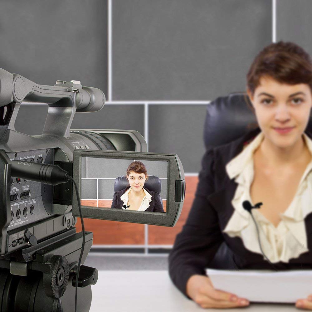 MAONO Lapel Microphone XLR Mic Clip on Lavalier Microphone Omnidirectional Conderser Microphone for DSLR Camcorders