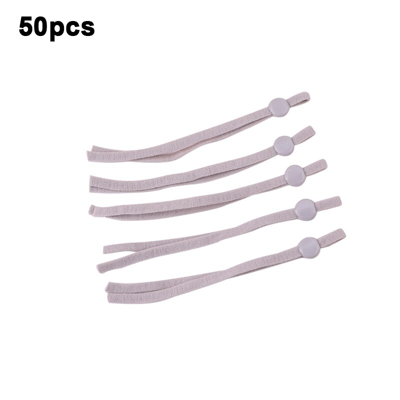 30 pièces masque plat élastique bande en caoutchouc corde oreille pendaison corde réglable bricolage doux noir blanc élastique couture masque artisanat accessoires: 20
