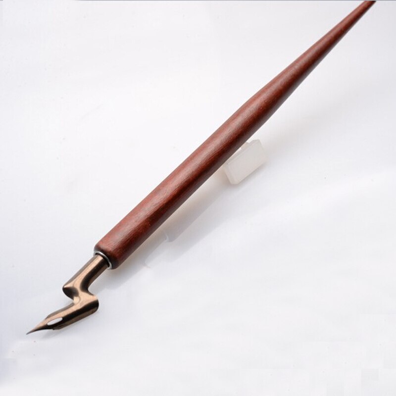 Antique en bois gothique coude Dip stylo écriture calligraphie Copperplate stylo