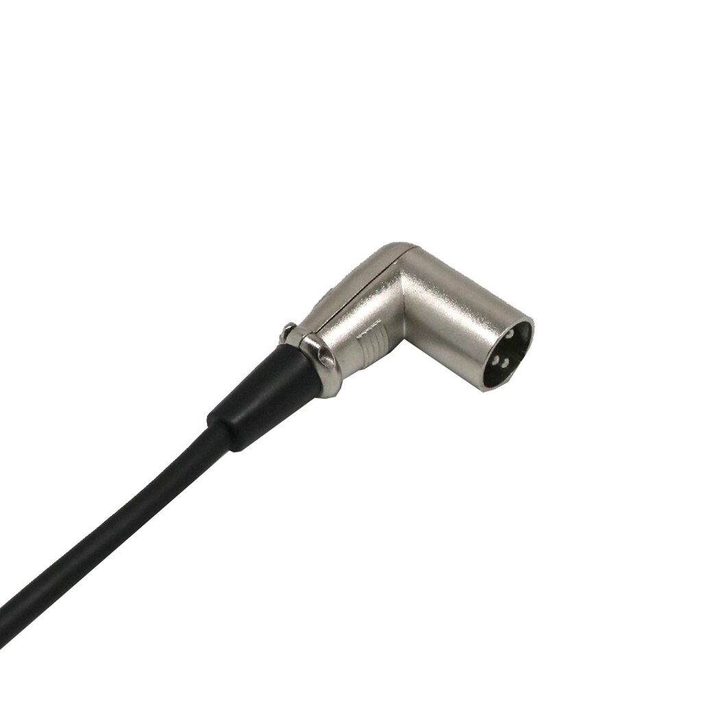 3-pin XLR Male To XLR Female Right Angle Microphone Extension Cable