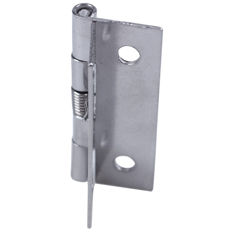 Silver Tone Metal 50×36×2mm Spring Loaded Self Opening Hinges