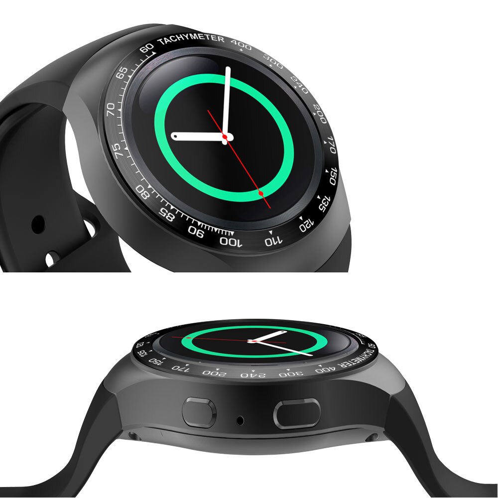 Anillo de bisel clásico de acero inoxidable para Samsung Gear S2 SM-R720, funda de Metal, accesorios de repuesto para reloj inteligente, correas: Negro