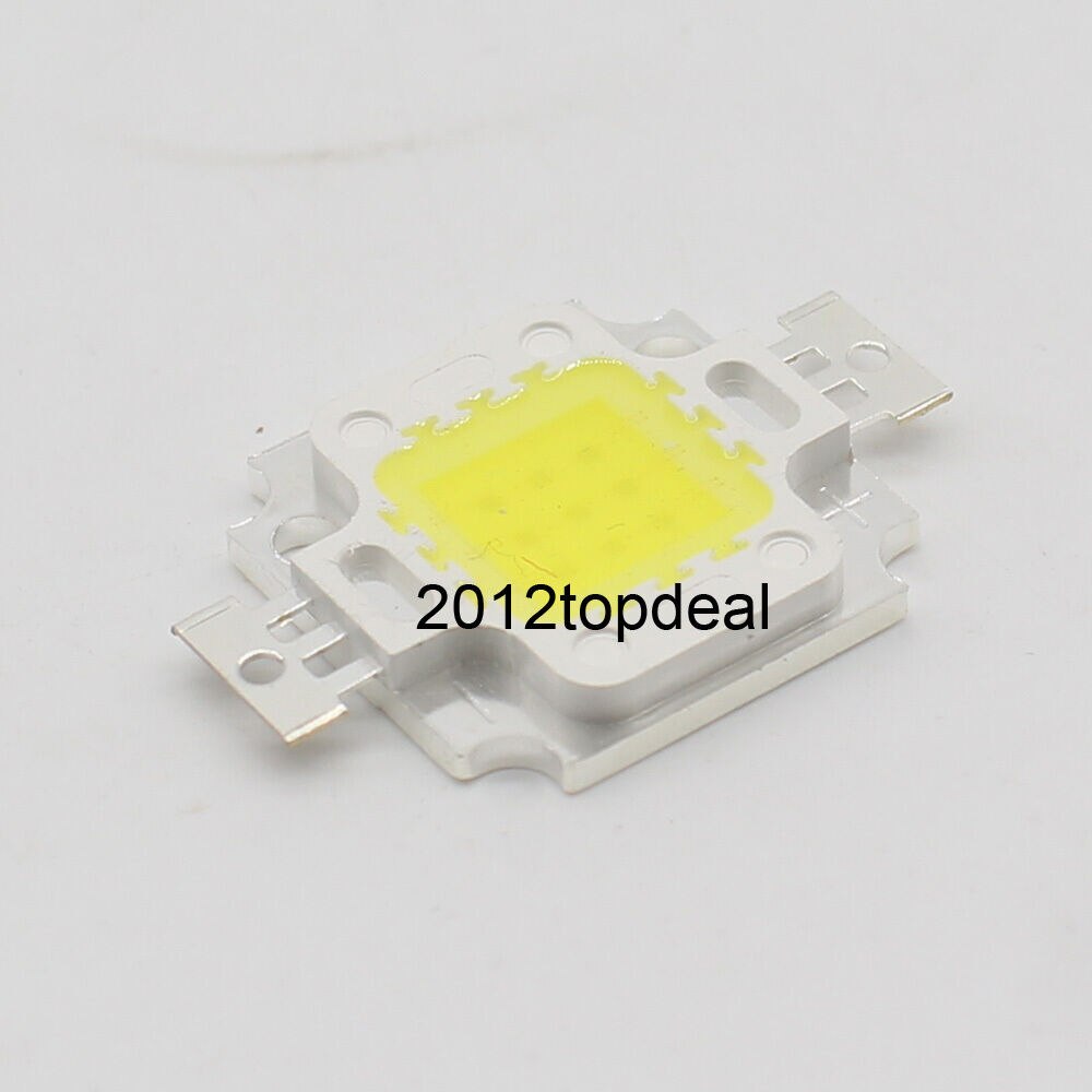 12v - 15v 10w 20w 30w 50w høj effekt integreret cob led lampe diode smd hvid lys diy projektør spot pære