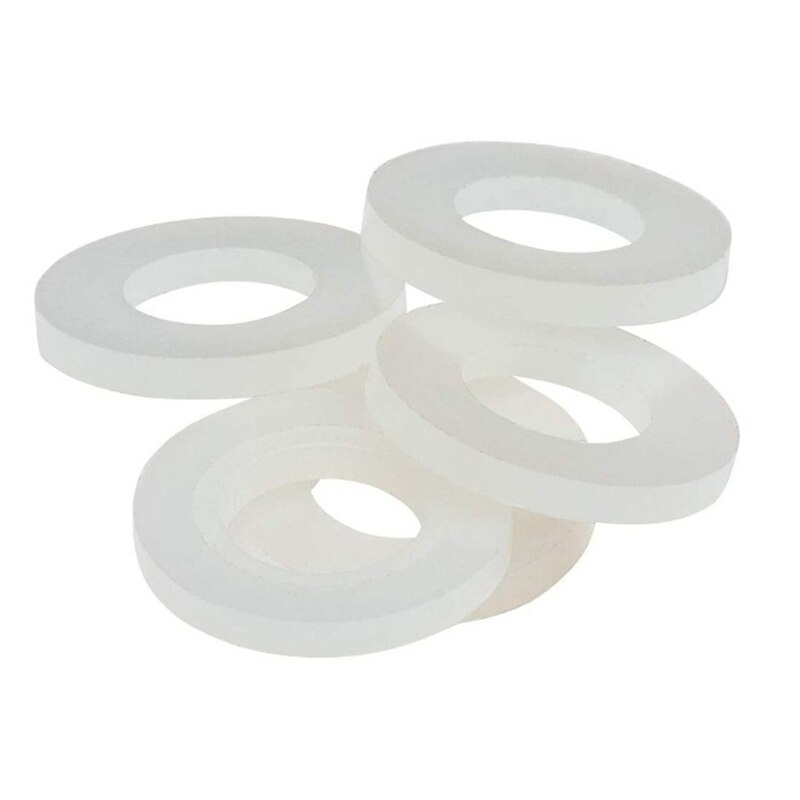Arandelas planas de nailon 550 Uds para tornillos arandelas redondas variadas Kit de clasificación de tamaño múltiple