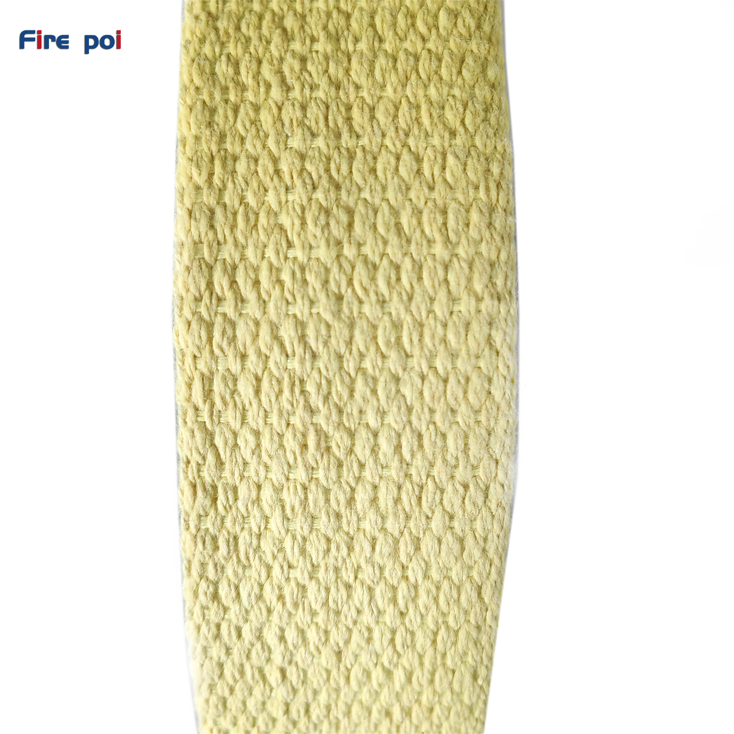 Mecha plana de Kevlar de 3mm de espesor de 50mm de ancho de cinta de utilería artística de flujo de fuego resistente a altas temperaturas, mecha plana de Kevlar 100% pura de 2 pulgadas