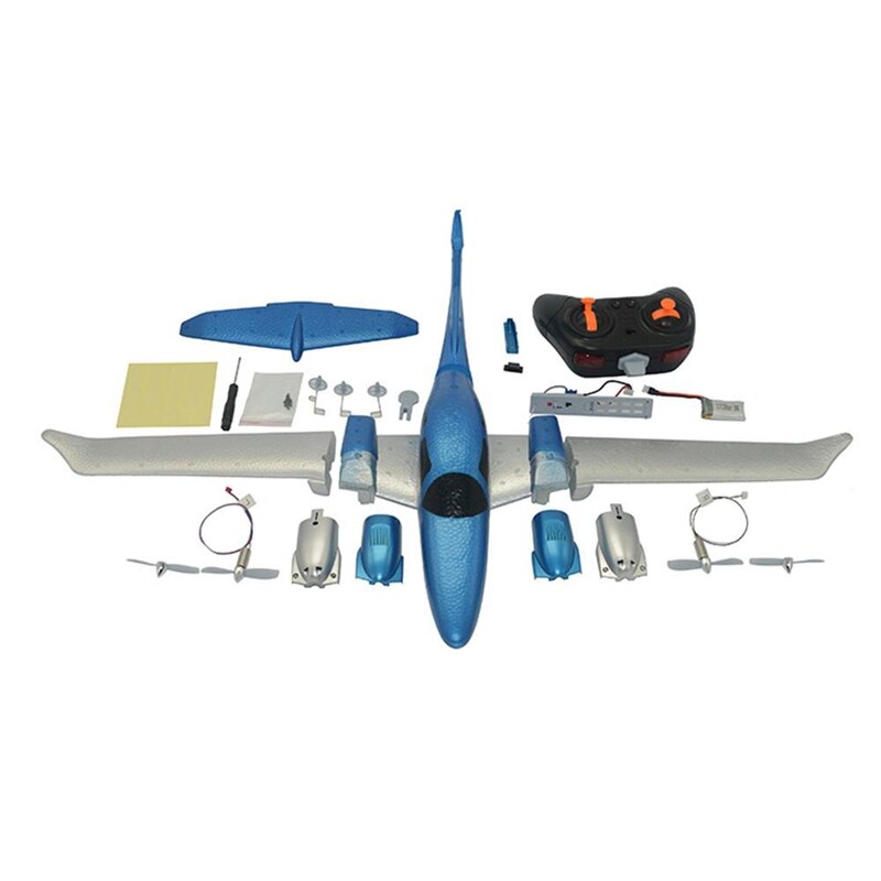 Diy rc-vliegtuig epp-materiaal rc-zweefvliegtuig met afstandsbediening rc-drones voor buitengebruik beste speelgoed voor een verjaardag van een kind: Default Title