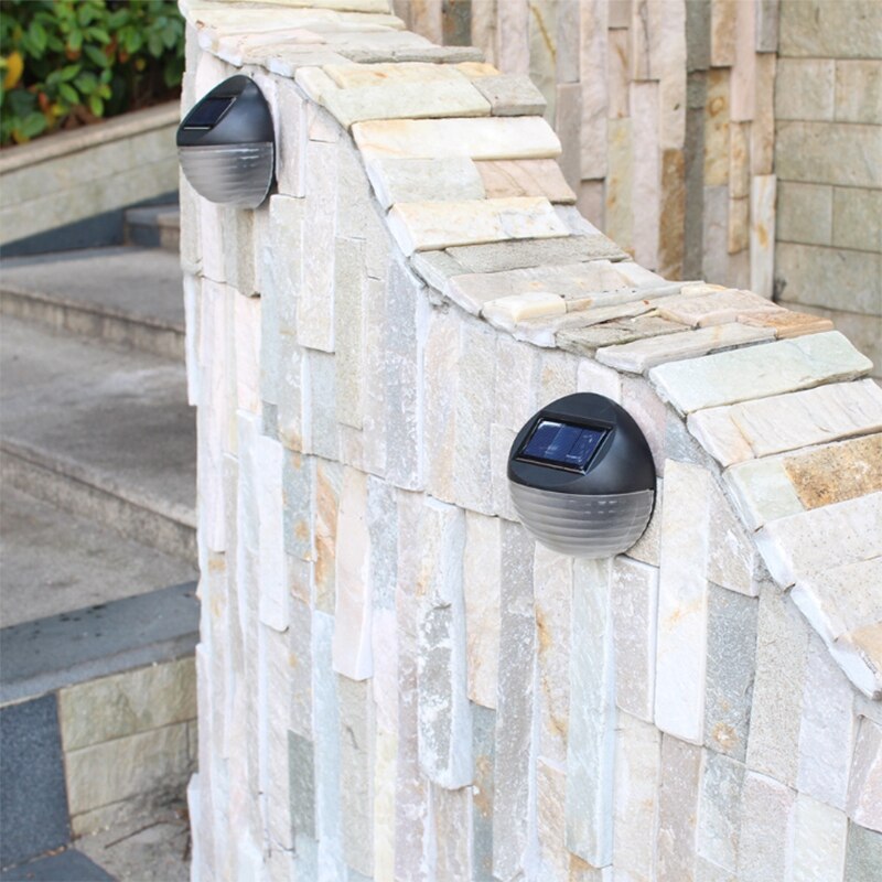 Solar lamp 6 led buiten tuin landschapslamp waterdichte tuin muurlamp trapverlichting