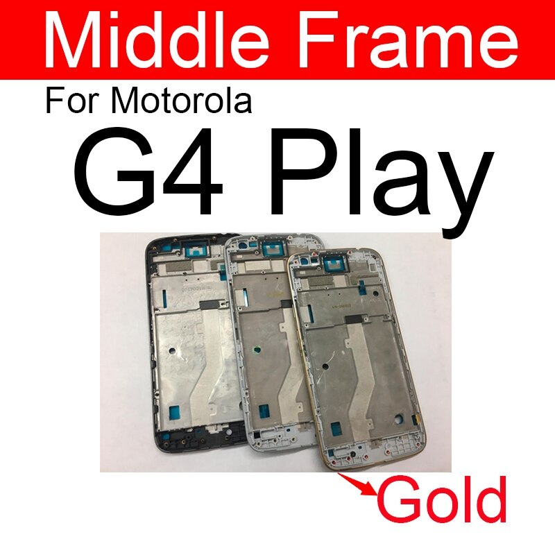 Middle Frame Housing For Motorola Moto G2 G (2nd Gen) G3 G (3rd Gen) G4 G5 G6 Play Plus Back Cover Battery Door Housing Bezel