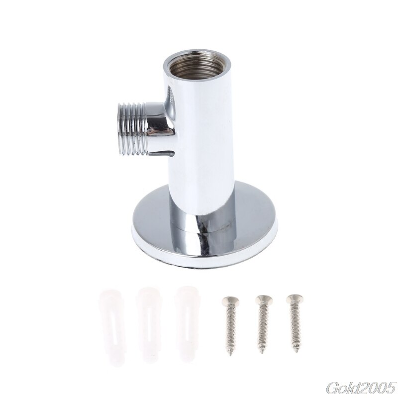 Chrome Douche Arm Flens Houder Messing Slang Connector Wall Mount Zuignap G25 Rental &amp;