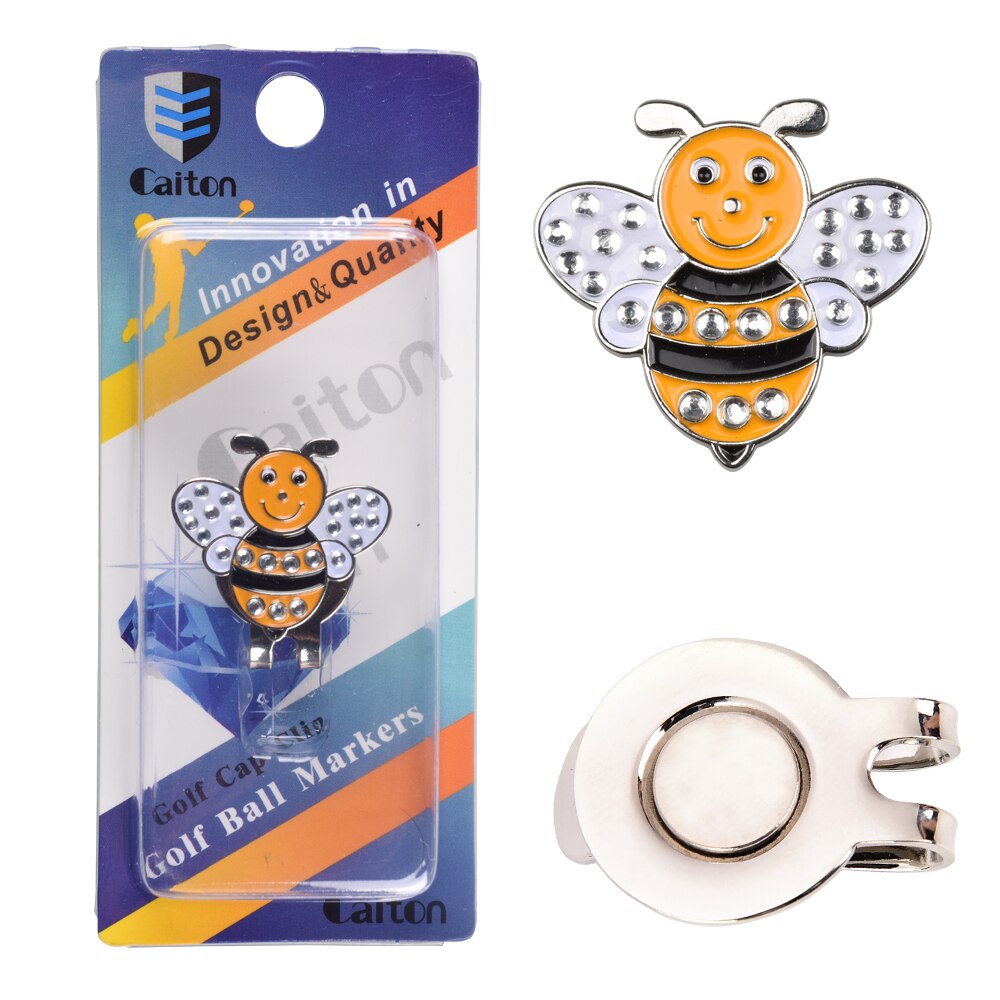 1Pcs Golf Ball Mark+Golf Hat Clip Magnetic Alloy marker golf accessories Golf Cap Clips Golf Training Aids: 17