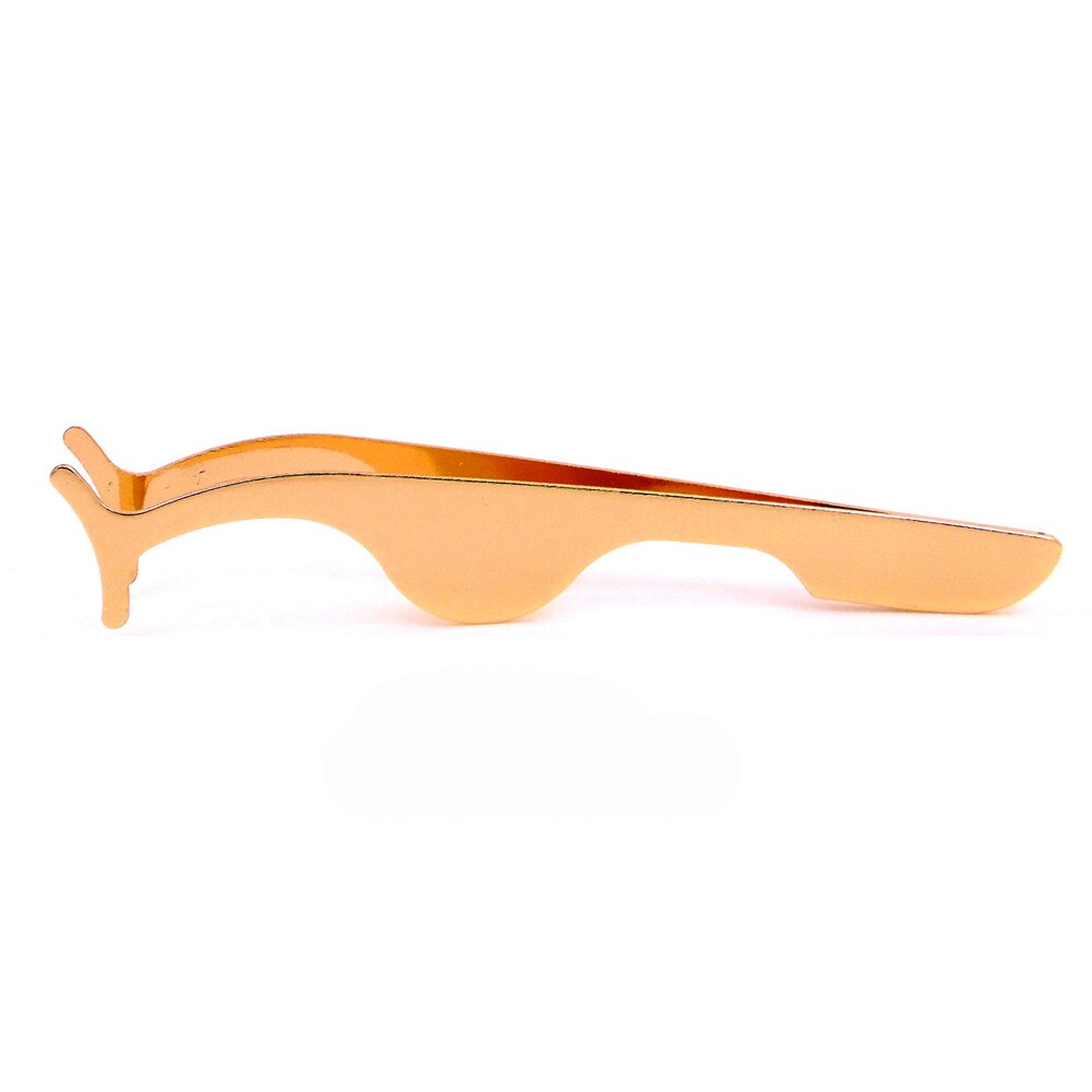 Pinzas para herramienta de belleza, pestañas postizas multifuncionales, rizador de pestañas auxiliar de acero inoxidable, pinzas, Clip, accesorios de maquillaje: Gold