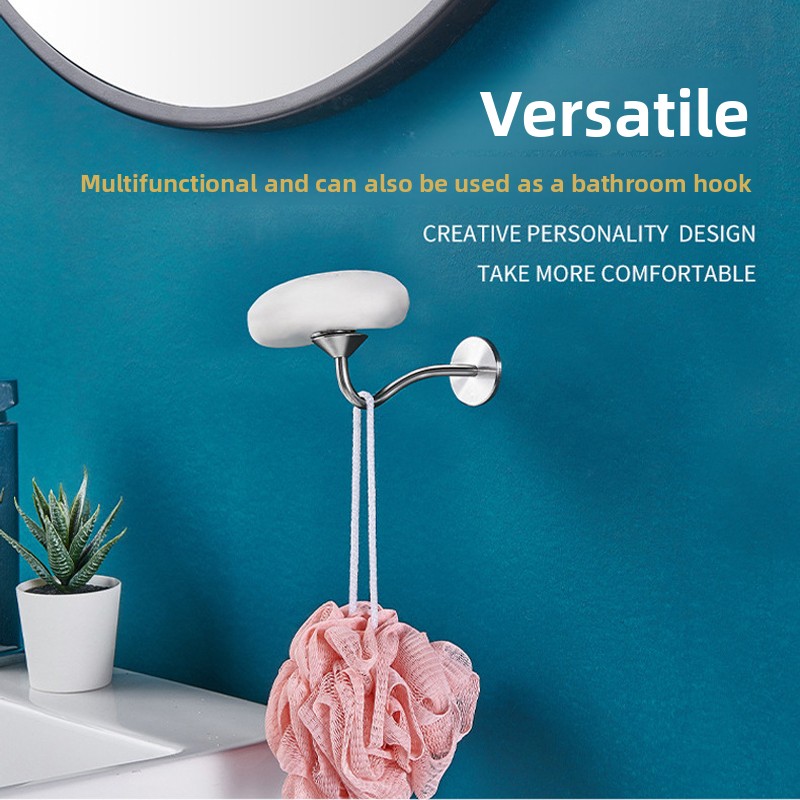 1 st badrumstvålhållare spikfri väggmonterad rostfri stål magnetisk tvålhållare tvålkopp kök badrum rostfritt