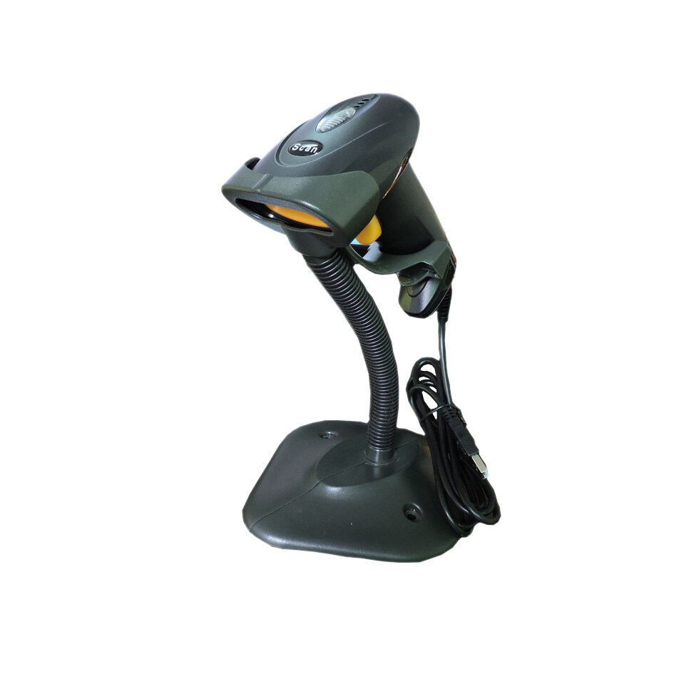 Stregkodescanner håndholdt scanner med standholder automatisk stregkodelæser automatisk scanning pos scanning til inventar