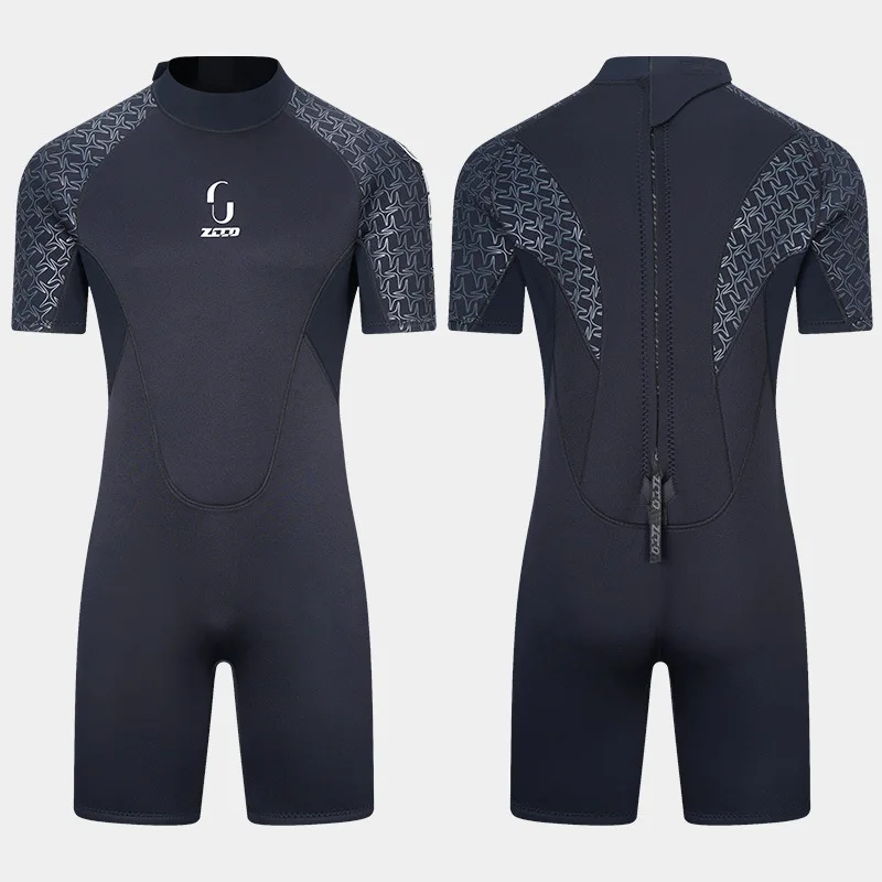 3mm neopren kortærmet våddragt mænd kvinder surf dykkerdragt udstyr undervands spearfishing kitesurf udstyr badetøj: Xl / Beige