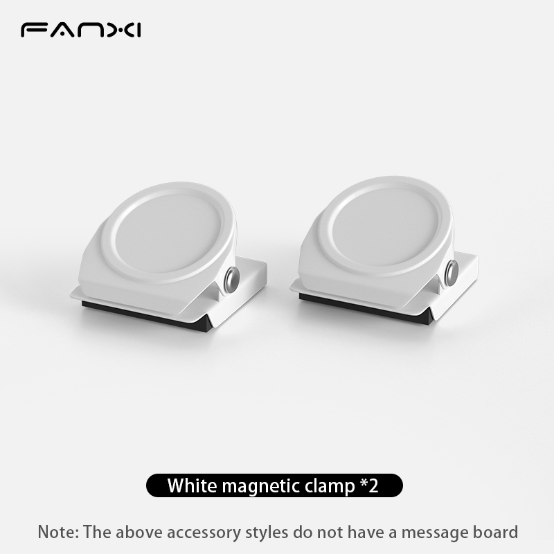 Magnetisch prikbord met standaard Magnetisch bord voor tafelblad met magnetische klem Metalen bord voor magneten Display: Zilver