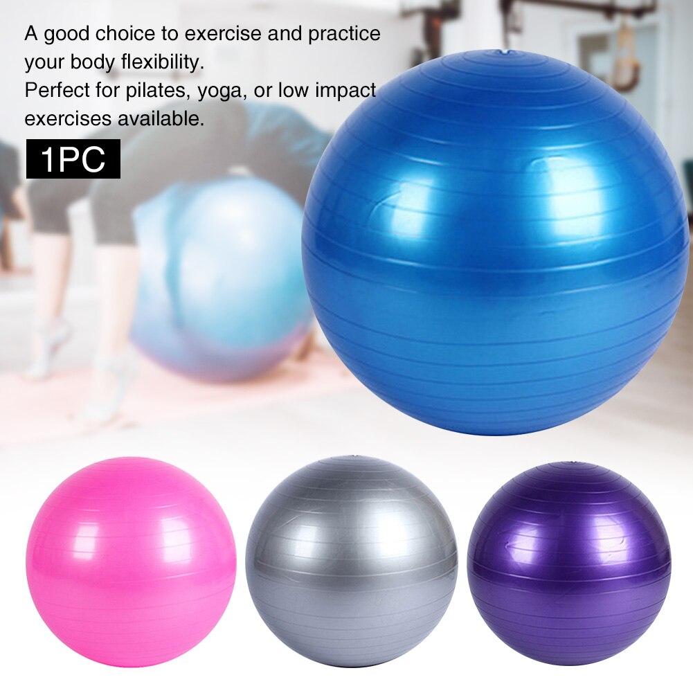 Anti Burst Pilates Body Building Exercise Non Slip Solid Matte Textured PVC Gym Home Yoga Ball Balance Fitness Inflatable