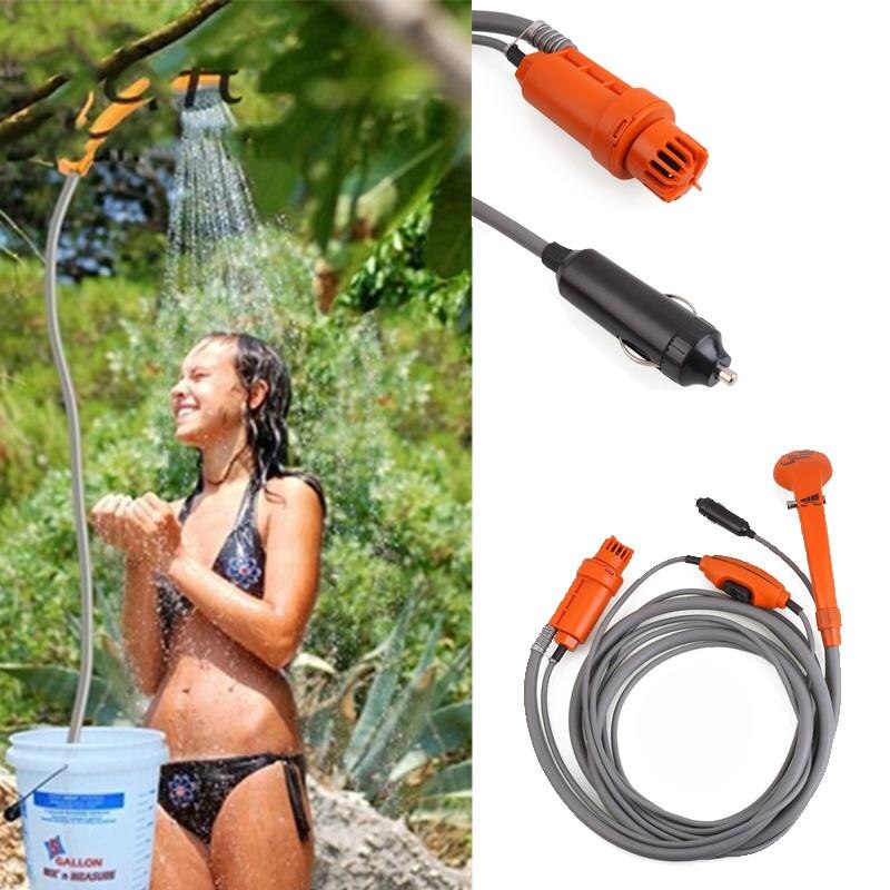 Camper Caravan Electric Camper Shower Portable High Pressure Car Washer Water Pump 12V Outdoor Caravan Camping Travel Car Shower