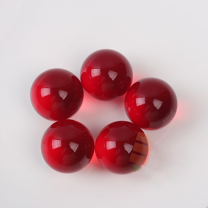 22Mm Glazen Knikkers Ballen Flipperkast Charms Clear Thuis Aquarium Decoratie Vaas Aquarium Speelgoed Voor Kids 10Pcs: Rood