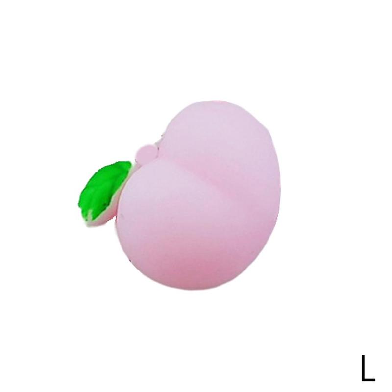 13 Styels Cute Fruit Series Anti-stress Squeeze Toys Mini Soft Silicone Animal Hand Squeeze Music Antistress Decompression Toy: L