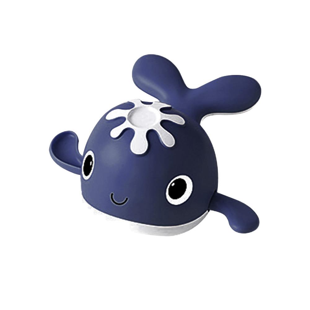 1Pcs Leuke Cartoon Animal Whale Klassieke Baby Water Speelgoed Baby Zwemmen Chain Clockwork Kinderen Strand Bad Speelgoed: Deep Blue