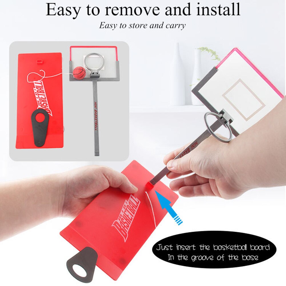 Mini basketbalstandaard speelgoed opvouwbare mand rek balspellen educatief speelgoed