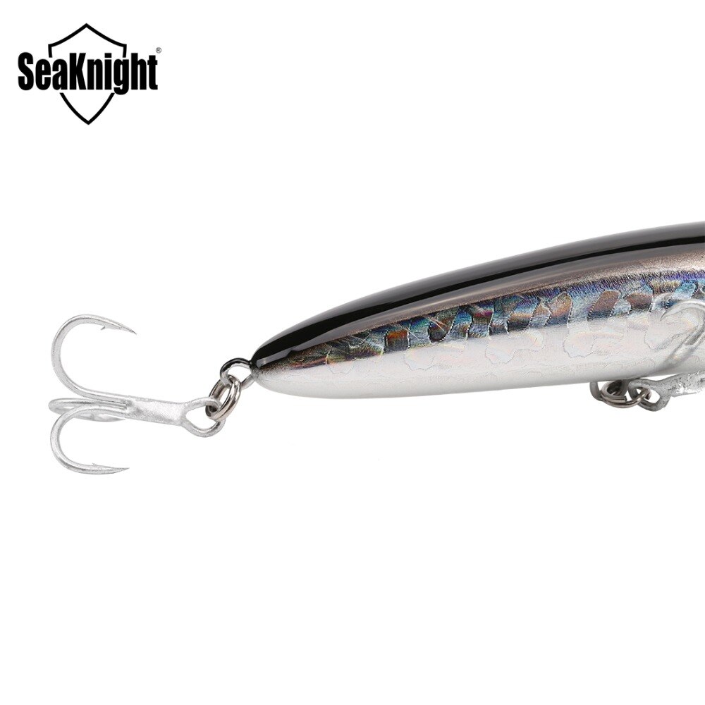 SeaKnight Brand SK008 Series 8PCS/Lot Minnow Fishing Lures 20g 125mm 0.3~0.9M Artificial Hard Bait 3D Eyes 3 Hooks Fishing Lure