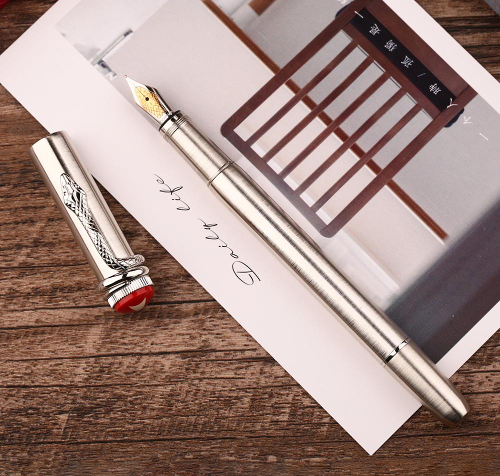 Moonman Master F9 Metal Fountain Pen Snake / Spider Piston Ink Pen F Nib 0.5mm Original Box