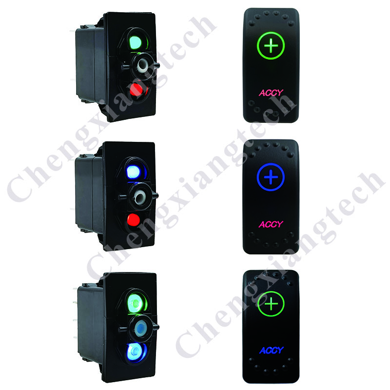 Dual Led ON OFF Switch Base 5PIN SPST Waterproof IP68 12V 20A 24V 10A Switch Body, Car Boat Rocker Switch Accessories