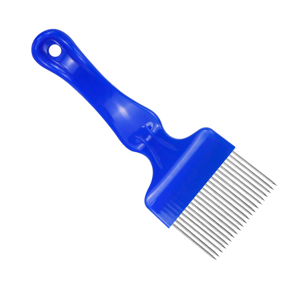 1 Pc Bijenteelt Schop Honing Spatel Anti-slip Handvat 21 Naaldvormige Cut Honing Mes Spoor Tand bijenkorf Gereedschap
