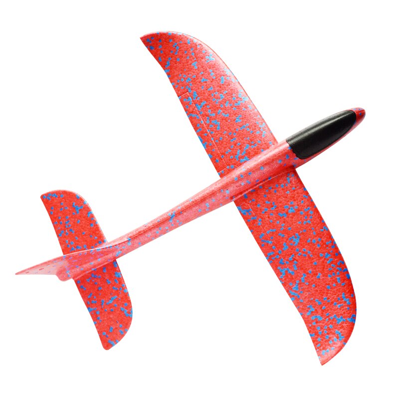 36cm Big Hand Launch Throwing Foam Palne EPP Airplane Model Glider Plane Aircraft Model Outdoor DIY Educational Toy For Children: red