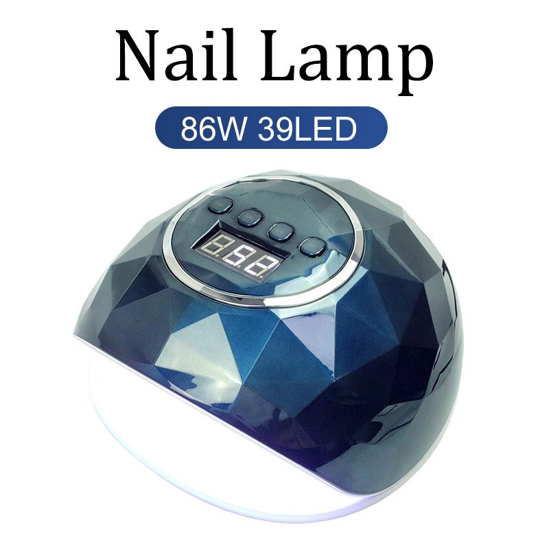 120W Nail Lamp Nail Droger Snelle Uitharding Snelheid Gel Licht Krachtige 60Pcs Led Uv Lampen Voor Alle Gels polish Curing Lamp: F6-Mirror Blue