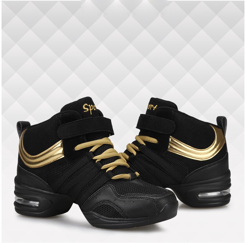 sport Sind mit Weichen Laufsohle Atem Tanz Schuhe Turnschuhe Für Frau Praxis Schuhe Modern Dance Jazz Schuhe Discount Hohe schuh