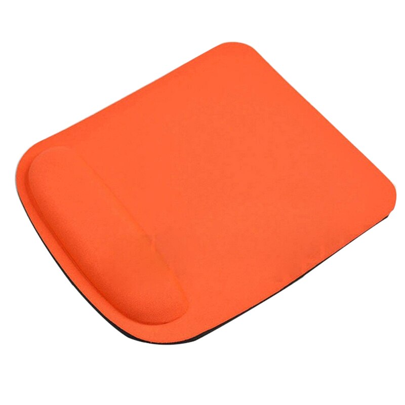 Alfombrilla de ratón con reposamuñecas para espesar, almohadilla para ratón EVA suave a la muñeca, cómoda, compatible con Trackball óptico, PC, alfombrilla para juego de ordenador: orange