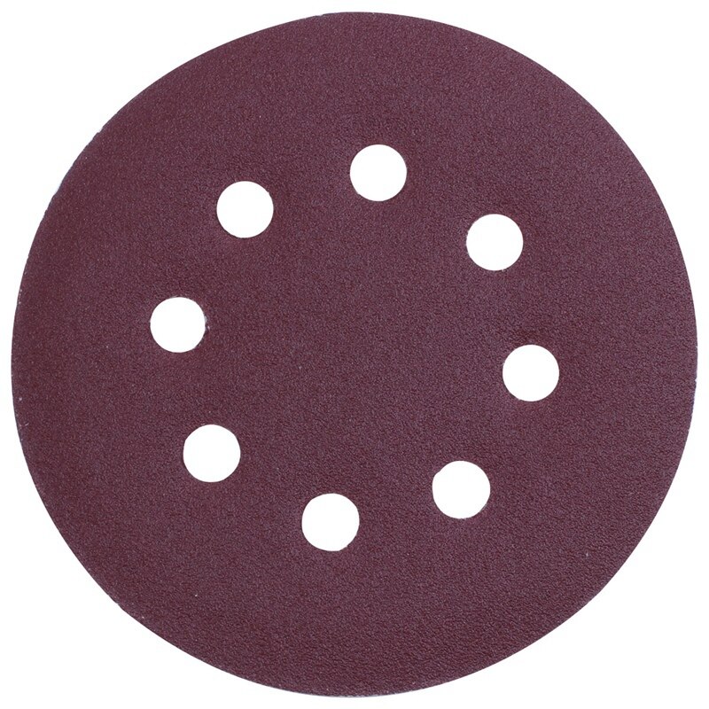 50Pcs 125Mm Orbital Sander Sandpaper Discs 40,60,80,100,120G Grit Sanding: Default Title