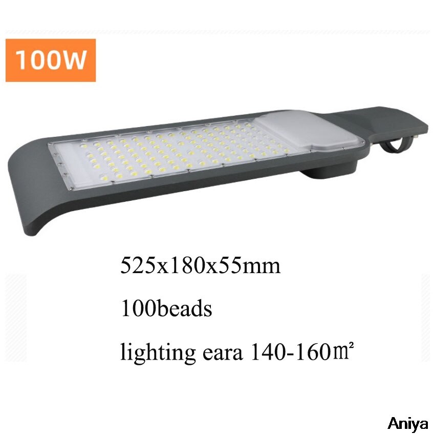 Led Licht Straat Lamp Hoofd Waterdichte IP65 30W-150W Aluminium Outdoor Road Lamp Led Straat Schijnwerper tuin Yard Lamp 200Lux: 100W / warm white