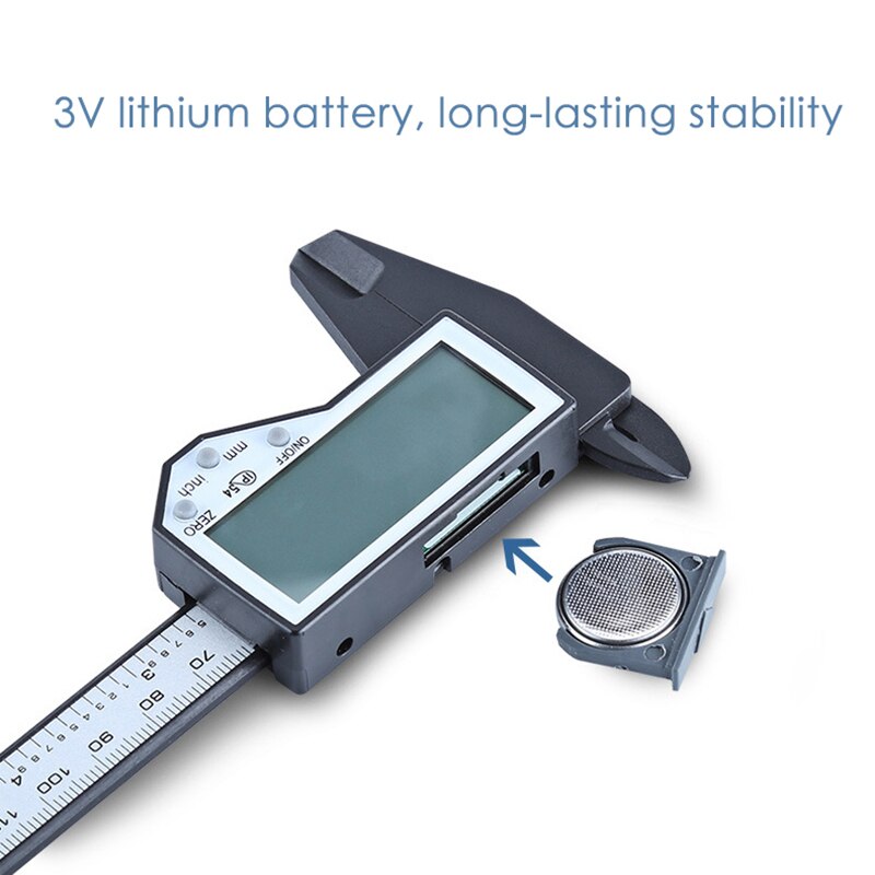Ip54 Waterproof Digital Vernier Caliper With Lcd Screen Display Inch/millimeter Conversion Vernier Calipe