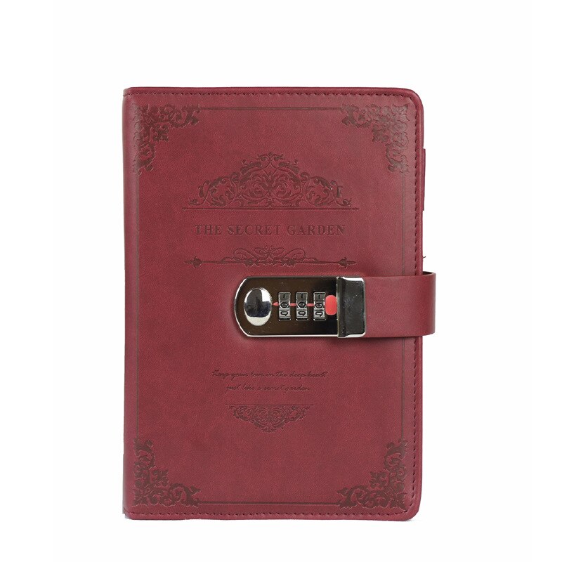 Libreta de notas Vintage con contraseña, diario, personal, secreto, con bloqueo, uso escolar y de oficina
