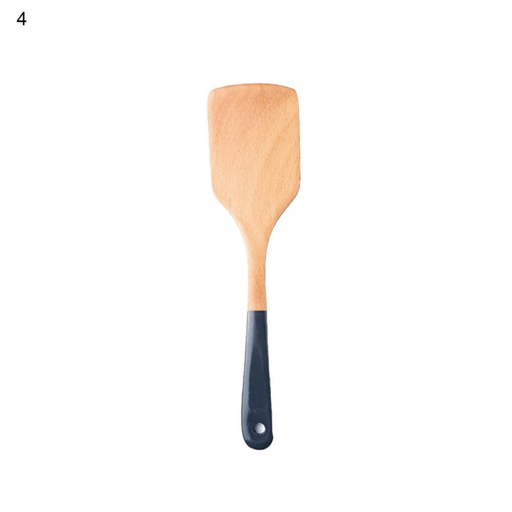 Soup Spoon Wood Cooking Spatula Portable Easy to Use Attractive Practical Ergonomic Cooking Shovel: 4