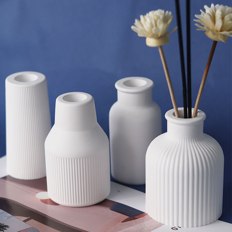 Betongvas silikonform gör-det-själv blomkruka hantverk ornament tillverkning gips epoxiharts gjutformar heminredning handgjord