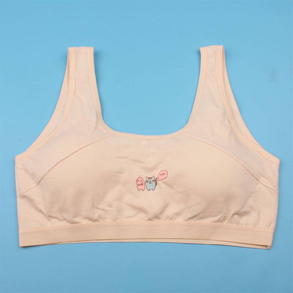 Cotton Bra For Girls Kids Girls Underwear Bra Vest Children Underclothes Sport Undies Clothes Teen Underwear For Girls V23%
