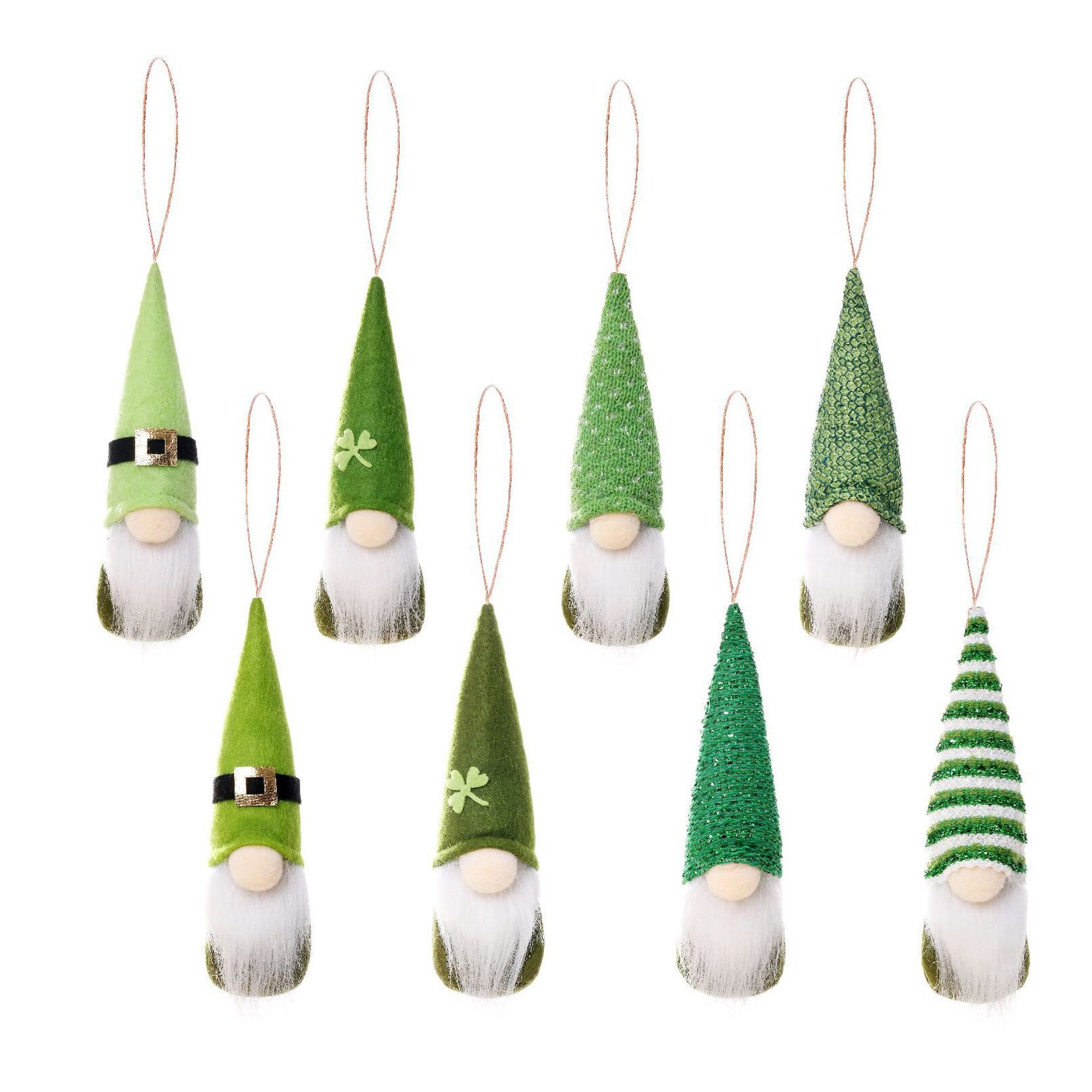 8 Pcs Dwerg Pop Hanger Doek Gnome Vorm Hanger St. Patrick &#39;S Day Party Ornament: Default Title