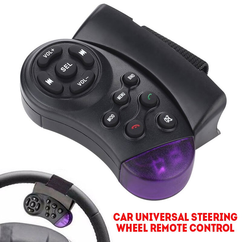 Auto Afstandsbediening Stuurwiel Draadloze Afstandsbediening Conventionele Stuurwiel Afstandsbediening Bluetooth Verbinding Mp5 Speler