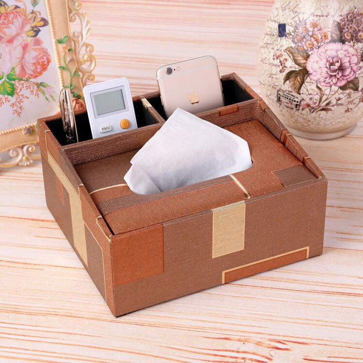 Container Tissue Box Cover Black Cute Small Tissue Box Vintage Leather Hanging Servilleteros Napkin Dispenser EA60ZJ: Style 5