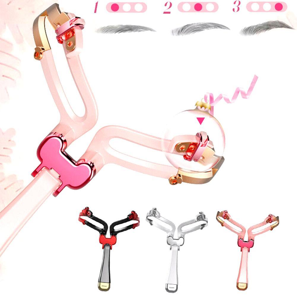 3 in 1 Adjustable Eyebrow Shaper Makeup Eyebrow Shapes Stencil DIY Eyebrow Template Eyebrows Card Brow Makeup Model Makeup Tool