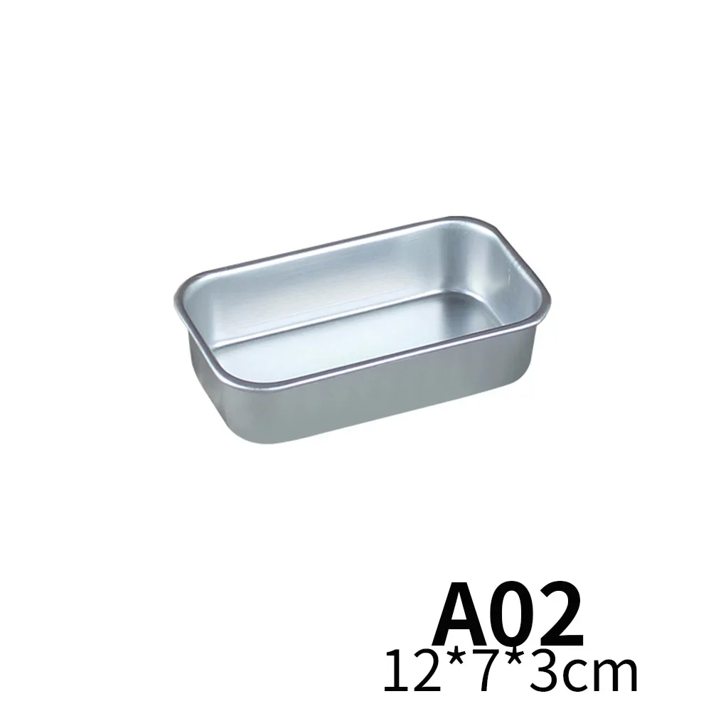 5 Size Aluminium Loaf Pan Rectangle Baking Cake Mold Bread Tin Tray Non-Stick Cheese Box Brownie Pastry Decorating Tools Gadgets: Chocolate