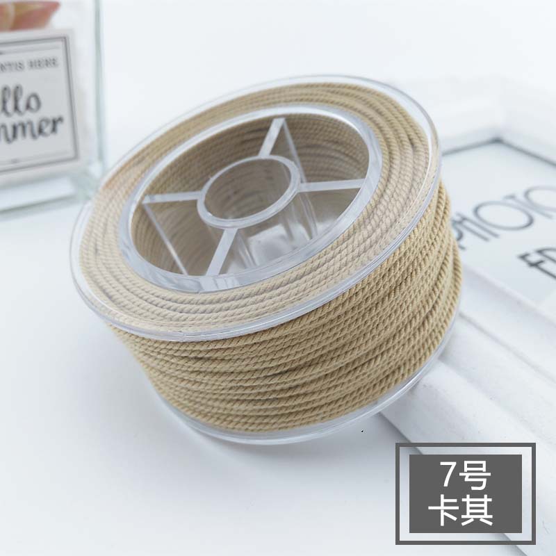 30M bawełniany przewód nylonowy 1.2mm chińnarty węzeł makrama przewód koraliki na nitkach ciąg DIY pleciona bransoletka tworzenia biżuterii DIY frędzle: Antyczne srebro