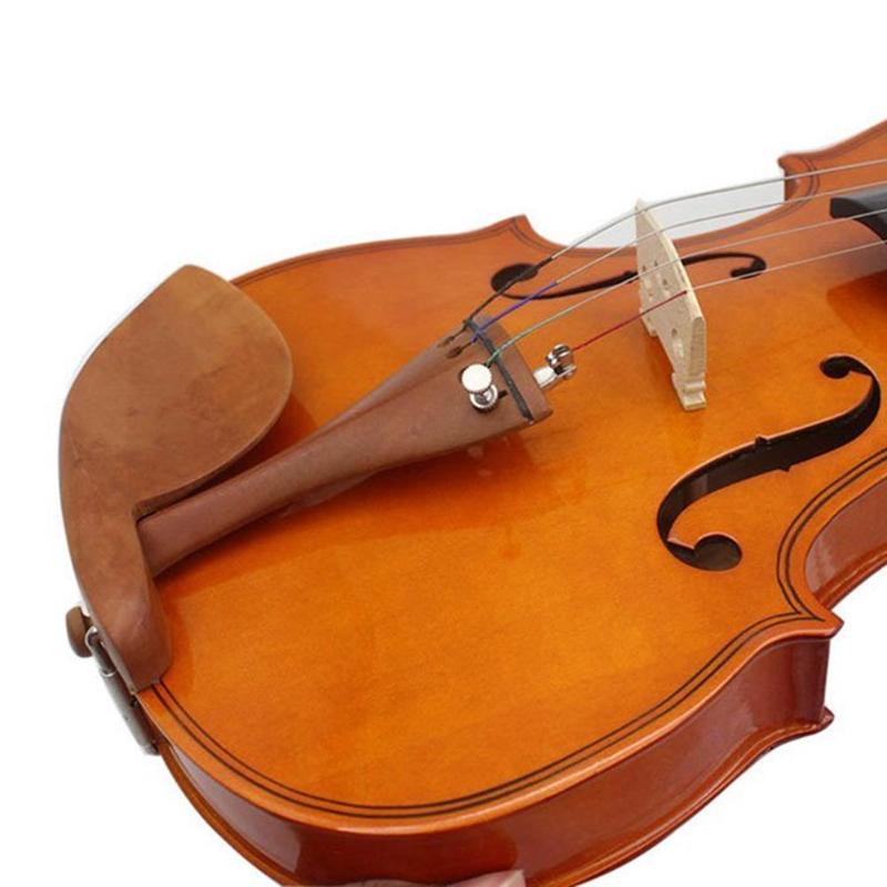 4/4-3/4 brun jujube træ violin fin tuner tailpiece stor med hale reb